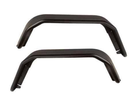 HD Steel Tube Fenders Rear Pair Black 18-Present Jeep Wrangler Jl Rugged Ridge