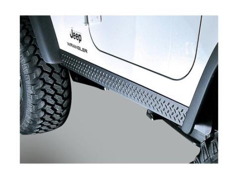 Body Armor Kit Rocker Side Panels 97-06 Jeep Wrangler TJ Rugged Ridge