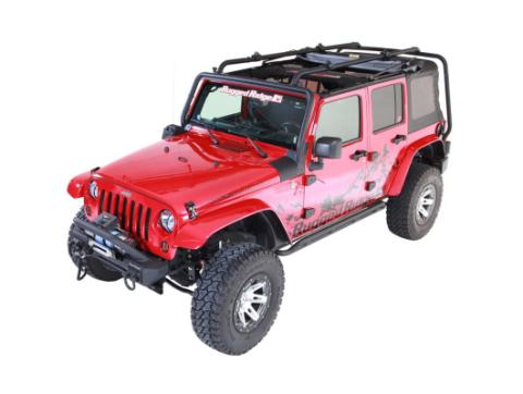 Sherpa Roof Rack 07-18 Jeep Wrangler JKU 4 Door Rugged Ridge