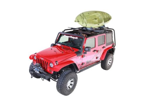 Sherpa Roof Rack 07-18 Jeep Wrangler JKU 4 Door Rugged Ridge