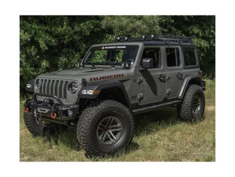 Roof Rack W/ Basket Ht Black Jeep Rugged Ridge