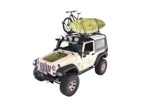 Sherpa Roof Rack Kit 07-18 Jeep Wrangler JK 2 Door Rugged Ridge
