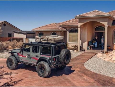 Sherpa Roof Rack Black Jeep Rugged Ridge