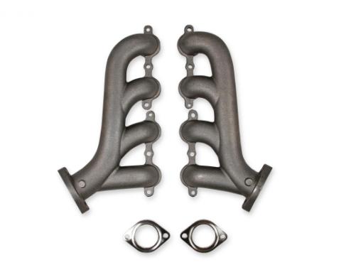 Ls Swap Exhaust Manifolds Natural Cast Finish Multi-Fit 2.25 Inch Outlet FlowTech