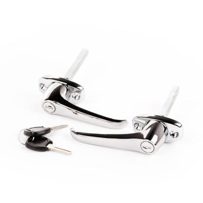 Door Handle Kit Exterior Includes Key Chrome 1976-1980 CJ5 / CJ7 OMIX