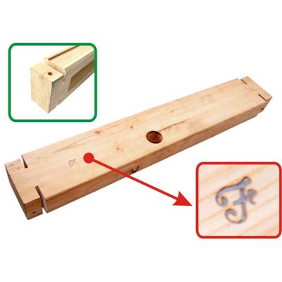 Bumper Wood Fill Front w/Ford F Script Mark 1941-1945 Ford Gpw OMIX