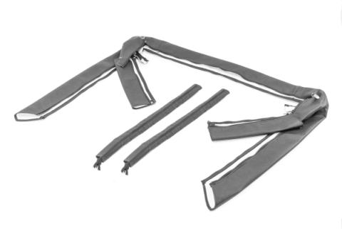 Jeep YJ Sport Bar Covers For 87-91 Jeep Wrangler YJ Black Denim MasterTop