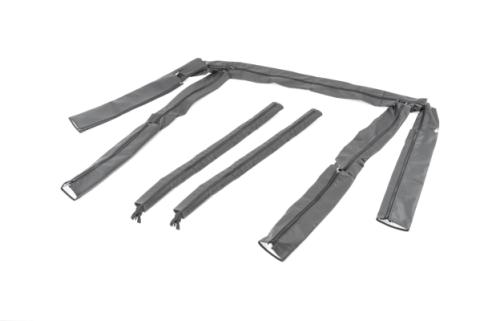 Jeep YJ Sport Bar Covers For 92-95 Jeep Wrangler YJ Black Denim MasterTop