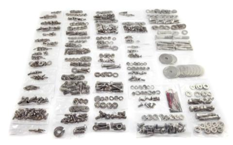 Body Fastener Kit 620 Piece Stainless Steel For w/Soft Top 1976-1986 CJ7 OMIX