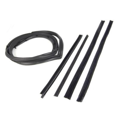 Door Seal Kit Left 5 Piece For Factory Hardtop w/Moveable Vent Window Rubber 87-95 Wrangler YJ OMIX