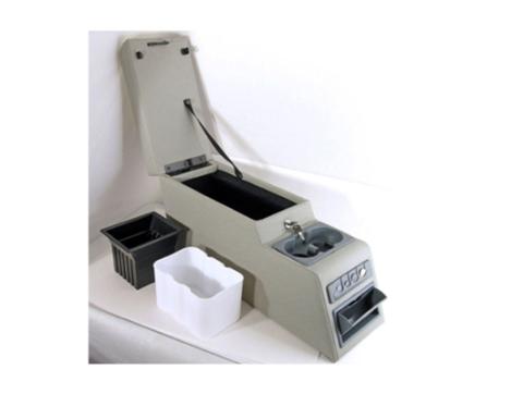 Center Console Ultimate Locking Gray 76-95 Jeep CJ/Wrangler YJ Rugged Ridge