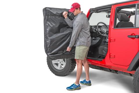 Jeep Hard Door Storage Bags For 76-2024 Jeep CJ JK JL Wrangler MasterTwill Pair MasterTop