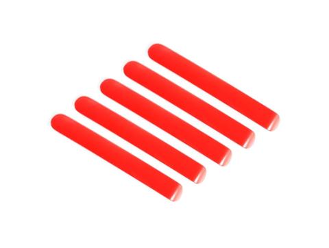 Elite Door Handle Inserts Red 07-18 Jeep Wrangler JKU 4 Door Rugged Ridge