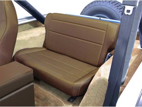 Seat Rear Fold/Tumble Spice 76-95 Jeep CJ/Wrangler YJ Rugged Ridge