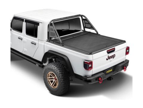 Armis Cover with Max Track Black 20-Present Jeep Gladiator w/ Trail Rail System w/Trail Rail Rugged Ridge