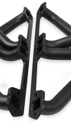 Long Tube Header Black Paint 1972-1974 Jeep Cj5/Cj6 304 V8 Fender-Well Exit Tube Size 1.626 Inch Collector Size 3 Inch Automatic Shift Column And Standard Shift Column/Floor FlowTech