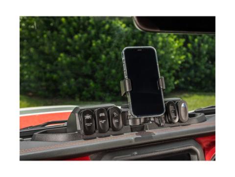 Dash Mount Pod W/Wireless Chrg Black Jeep Rugged Ridge