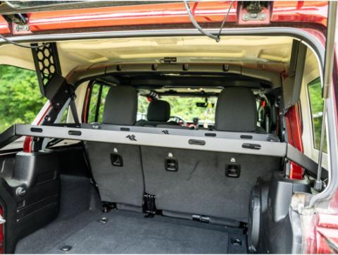 Interior Storage Rack Black Jeep Rugged Ridge