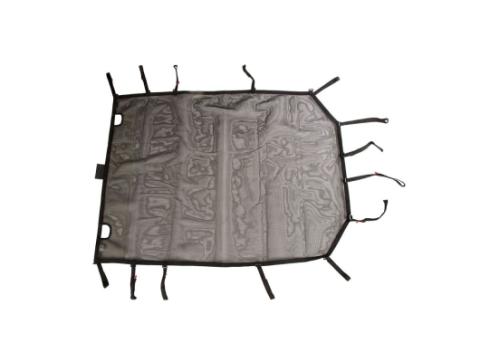 Eclipse Sun Shade Black Full 18-Present Wrangler Unlimited JLU 4 Door Rugged Ridge