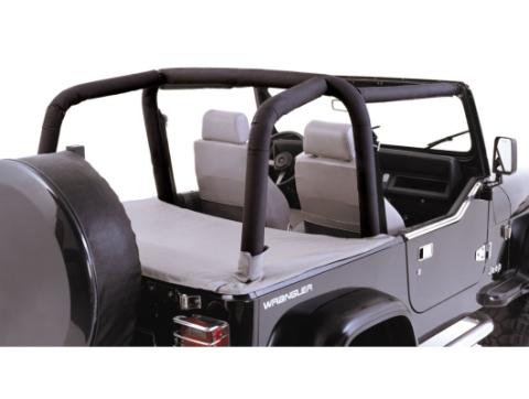 This Black Vinyl Roll Bar Cover from Rugged Ridge 07-18 Jeep Wrangler Jk. Rugged Ridge