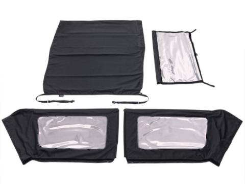 Voyager Fastback Top Black Diamond 11-18 Jeep Wrangler JK Rugged Ridge