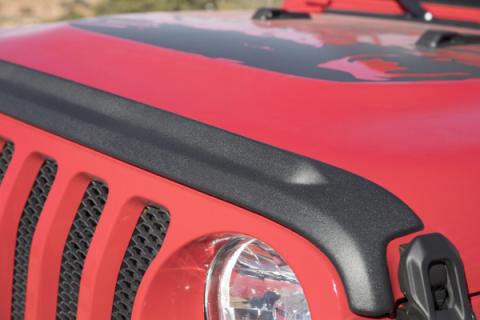 Trail Armor Hood Stone Guard Black Textured Finish, 1-Piece For 2018-2026 Jeep Wrangler JL, 2 And 4-Door Bushwacker