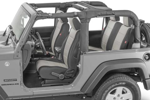 Wrangler JK Seat Cover for 11-12 Jeep JK Gray Neoprene Pair Diver Down