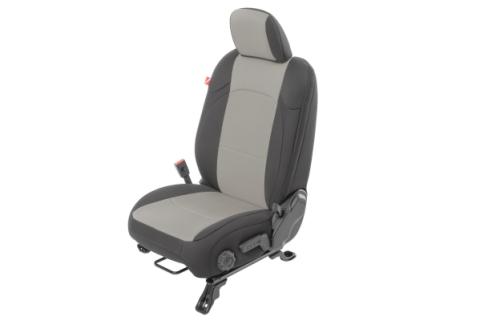 Jeep Wrangler Neoprene Seat Covers for 18-20 Jeep Wrangler JL Unlimited 4-Door w/Cloth Interior Light Gray Diver Down