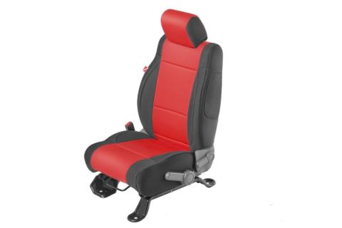 Jeep Wrangler Neoprene Seat Covers with Free Center Console Cover for 13-18 Wrangler JK 2 Door Red Diver Down