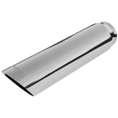 Exhaust Tip Exhaust Tip 3.00 Inch Cut Angle Polished SS Fits 2.50 Inch Tubing Weld On Flowmaster