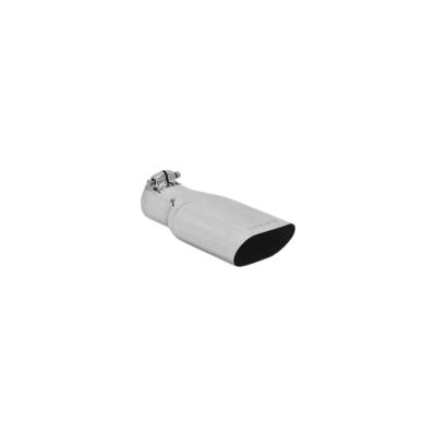 Exhaust Tip Exhaust Tip 4.25 X 2.25 Inch Oval Polished SS Fits 2.50 Inch Tubing Clamp On Flowmaster