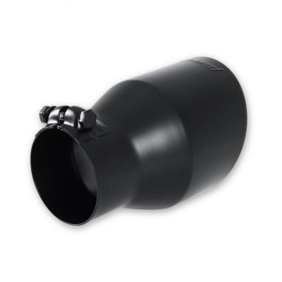 Exhaust Tip Exhaust Tip 4.5 Inch Black Angle Cut Fits 3.0 Inch Tubing, 7.00-In Long Clamp On Flowmaster