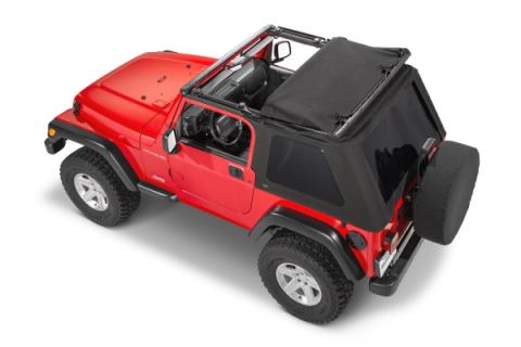 Jeep TJ SkyMaster Fastback Complete Top For 97-06 Wrangler TJ No Doors MasterTwill MasterTop