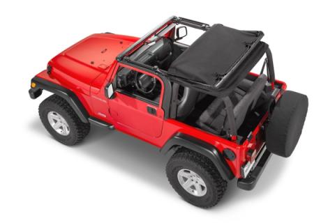 Jeep TJ SkyMaster Fastback Complete Top For 97-06 Wrangler TJ No Doors MasterTwill MasterTop