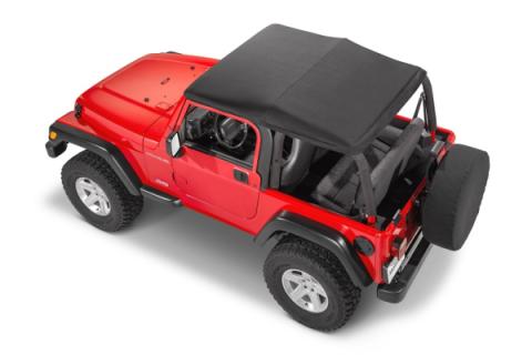 Jeep TJ SkyMaster Fastback Complete Top For 97-06 Wrangler TJ No Doors MasterTwill MasterTop