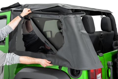 SkyMaster Fastback Complete Top 07-18 2Dr JK Wrangler Black Diamondl MasterTop