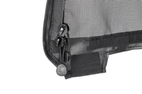 Mesh Trail Screens 2010-2018 2 Dr JK Wrangler with Factory Original or MasterTop Soft Top 3 piece Kit Black Mesh MasterTop