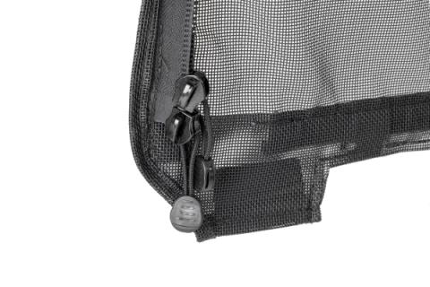 Mesh Trail Screens 2010-2018 4 Dr JKU Wrangler with Factory Original or MasterTop Soft Top 3 Piece Kit Black Mesh MasterTop