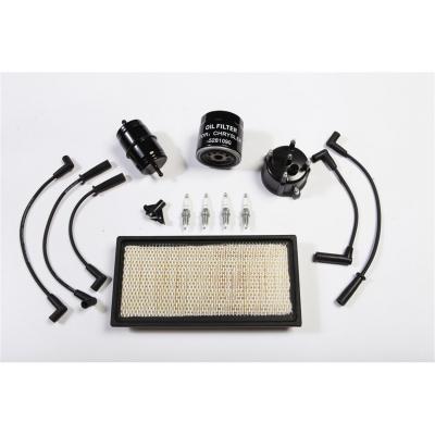 Tune-Up Kit Includes Air Filter/Oil Filter/Fuel Filter/Spark Plugs/Spark Plug Wires/Distributor Cap/Ignition Rotor 1994-1995 Jeep Cherokee XJ OMIX