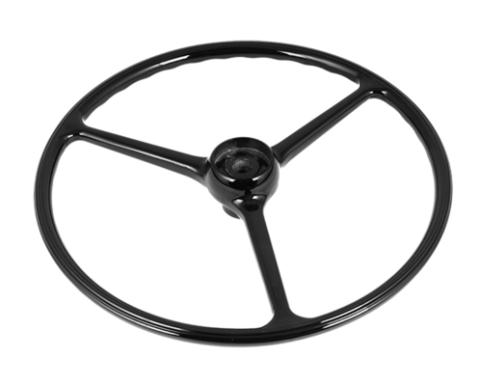 Steering Wheel 3-Spoke Black 1964-1968 CJ3B / CJ5 And CJ6 OMIX