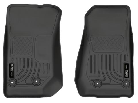 Weatherbeater Front Floor Liners For 2014-2017 Jeep Wrangler 2018 Jeep Wrangler Husky Liners