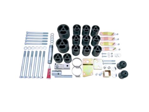 Suspension Body Lift Kit 3 Inch 97-06 Jeep Wrangler TJ includes the six speed upgrade kit for 05-06 manual transmission Rugged Ridge