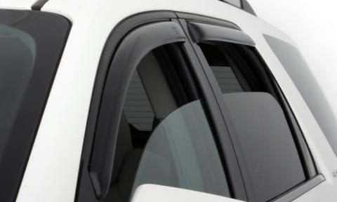 In-Channel Ventvisor Side Window for 2018-2026 Jeep Wrangler Unlimited and More Door Smoke In-Channel 4 Piece AVS