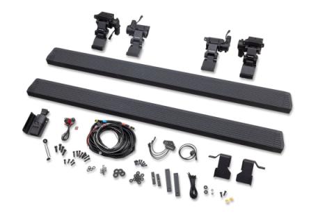 RealTruck VoltStep Electric Running Board Kit Protective Bedliner Coating 2018-2026 Jeep Wrangler Go Rhino