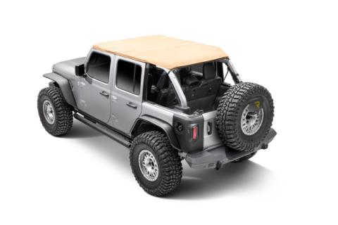 RealTruck VoltStep Electric Running Board Kit Protective Bedliner Coating 2018-2026 Jeep Wrangler Go Rhino