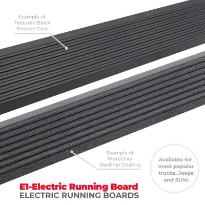 RealTruck VoltStep Electric Running Board Kit Textured Black For 2007-2018 Jeep Wrangler JK 2 door Go Rhino