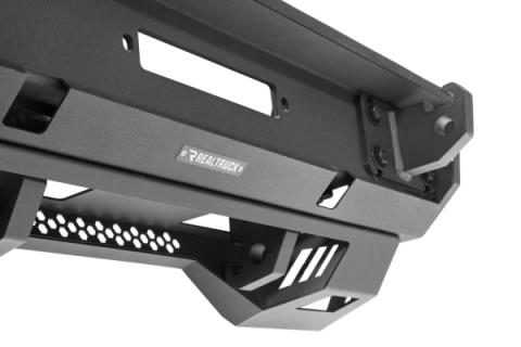 Trailline Bumper Fairlead Mount Plate Textured Black 2018-2026 Jeep Wrangler JL 2020-2025 Jeep Gladiator Go Rhino