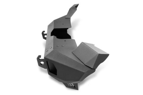 Trailline Bumper Fairlead Mount Plate Textured Black 2018-2026 Jeep Wrangler JL 2020-2025 Jeep Gladiator Go Rhino