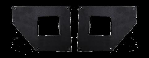 BRJ40 Light Plates for Full End Caps (3 Inch) Textured Black For 2007-2018 Jeep Wrangler JK Go Rhino