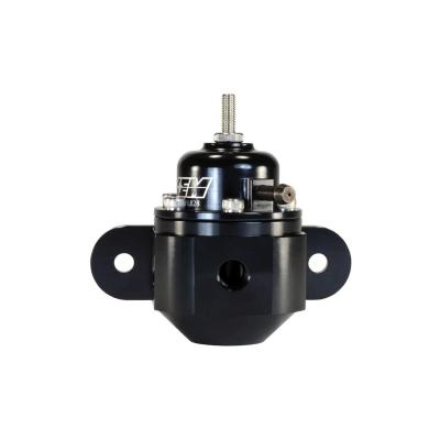 Universal Adjustable Fuel Pressure Regulator Inlet 2 x -6AN (9/16-18) Outlet -6AN Gauge Port 1/8 Inch NPT Black AEM Electronics